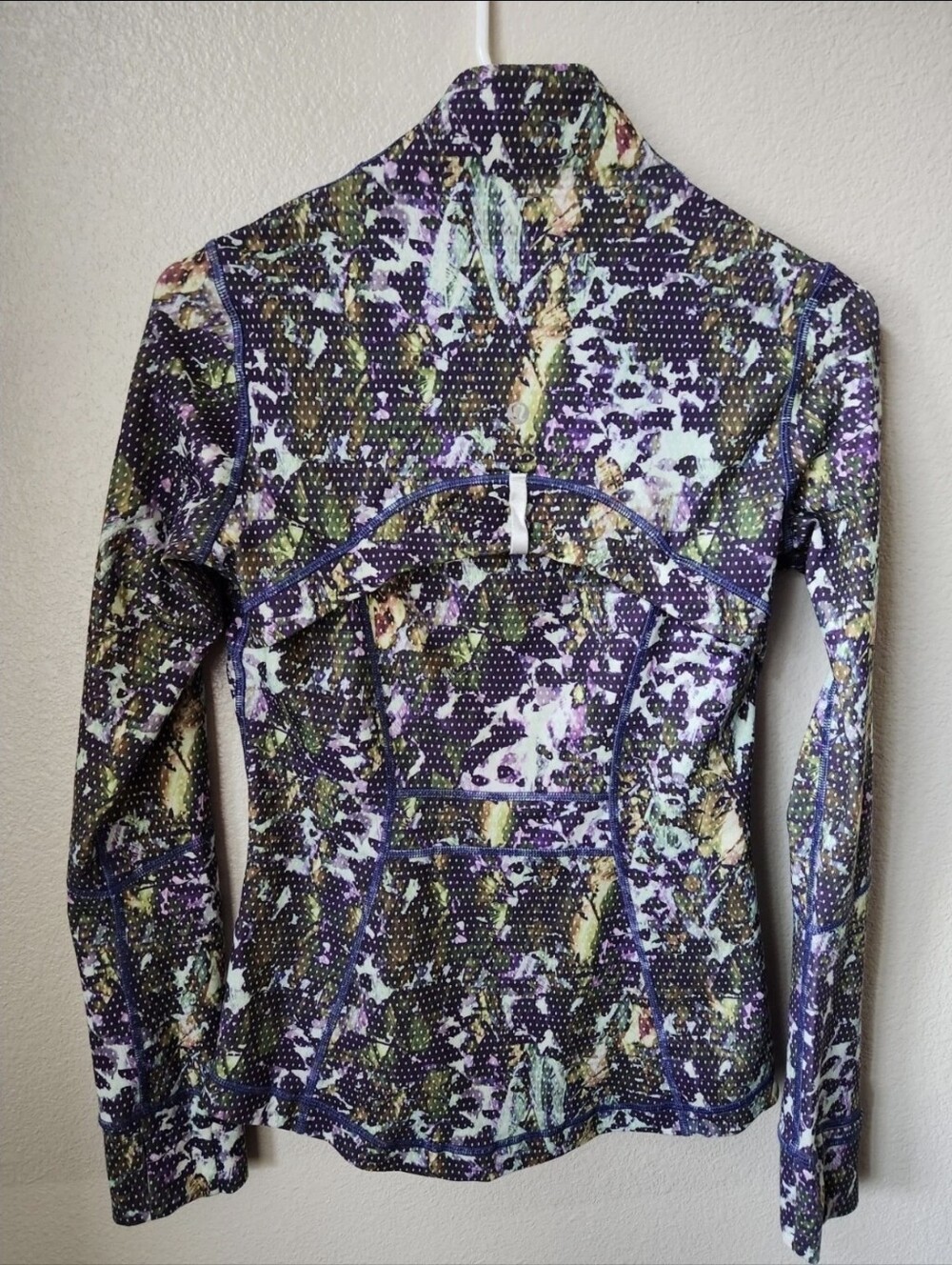 Lulu Define Jacket - Purple, Green, White-- Multicolor
